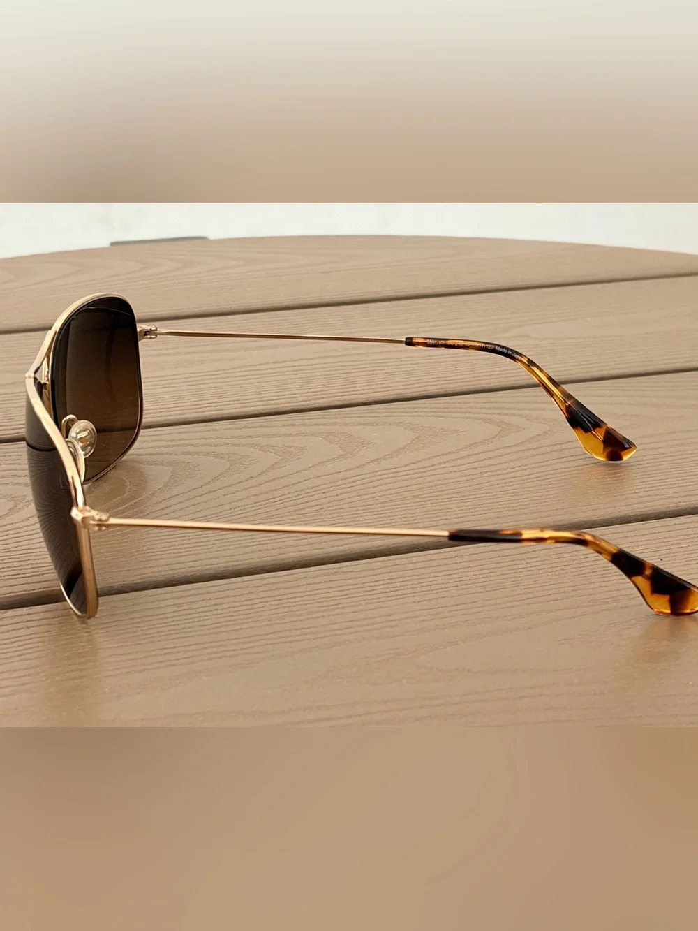 Maui Jim wiki Wiki Gold Frame Aviator Sunglasses